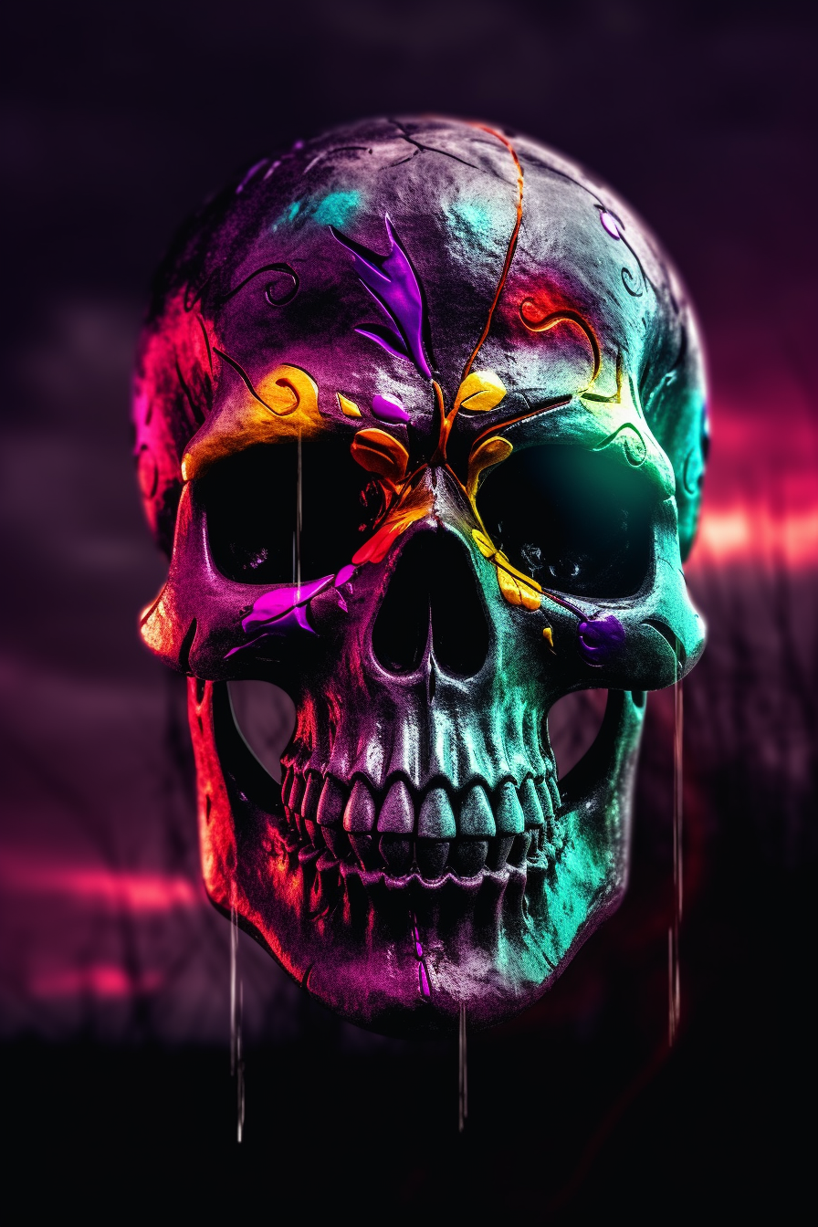 Vibrant Skulls