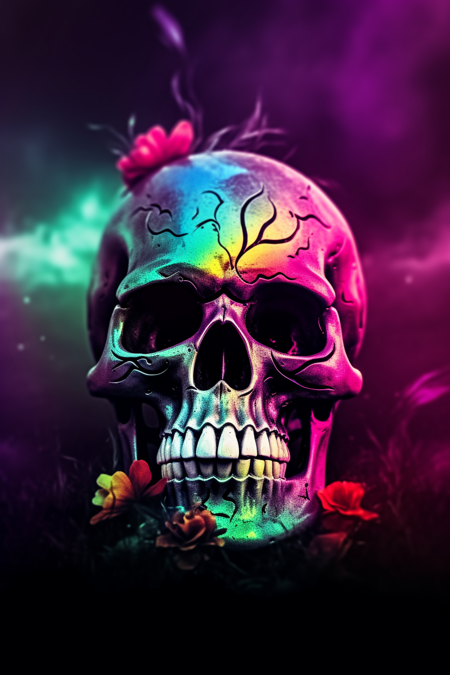 Vibrant Skulls
