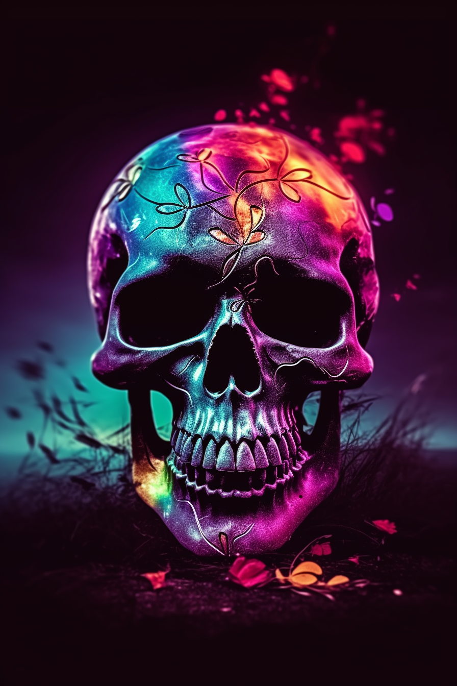 Vibrant Skulls