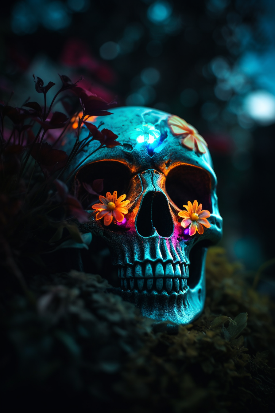 Vibrant Skulls