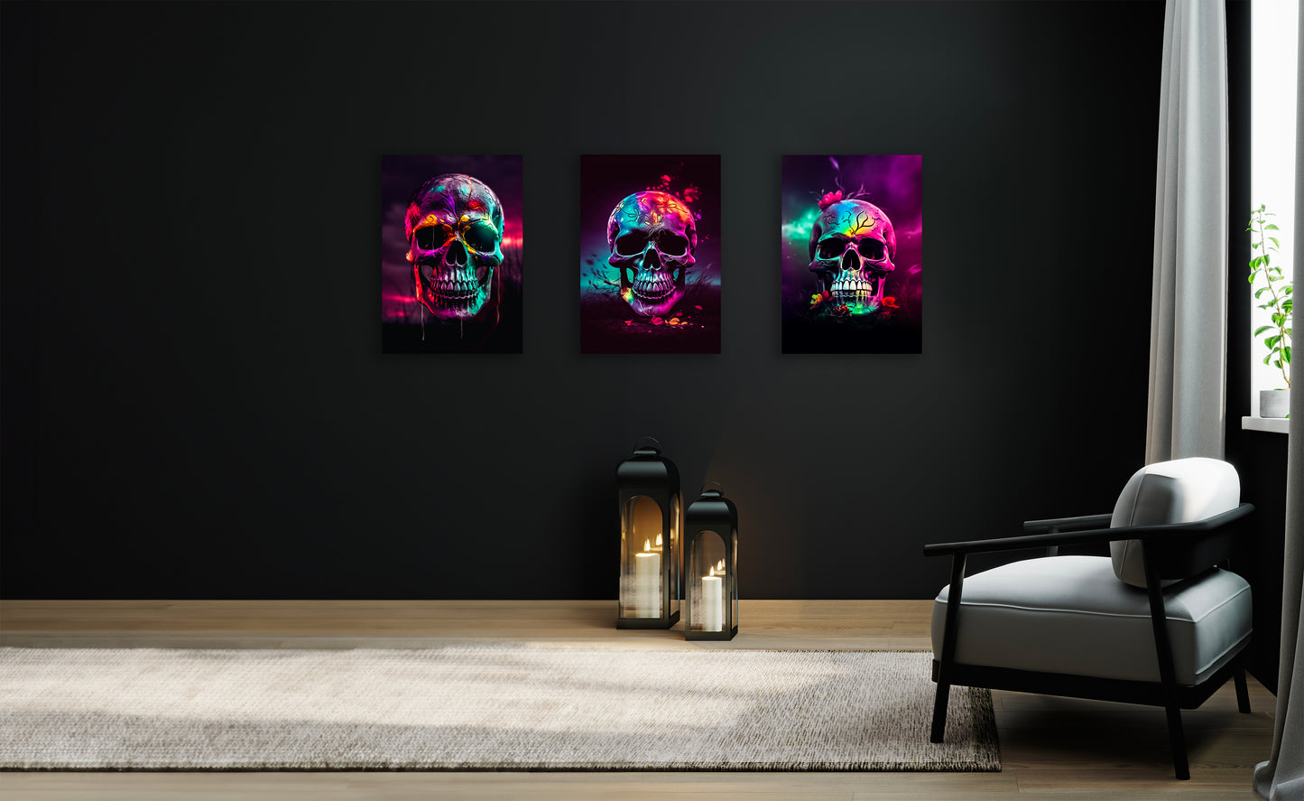 Vibrant Skulls
