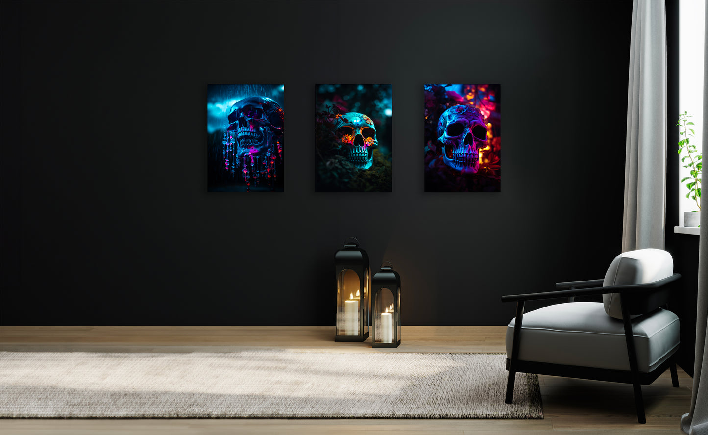 Vibrant Skulls
